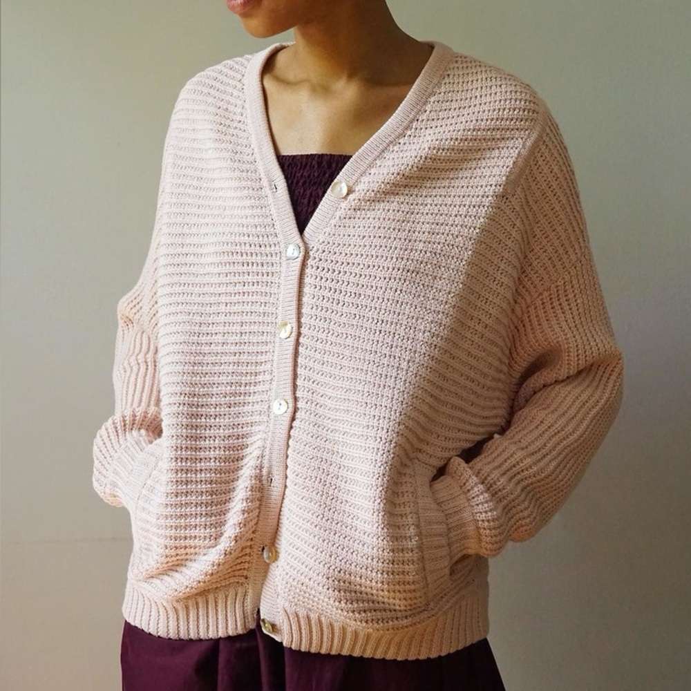 100% Peruvian Cotton Oversized Cardigan Putnam Bomber